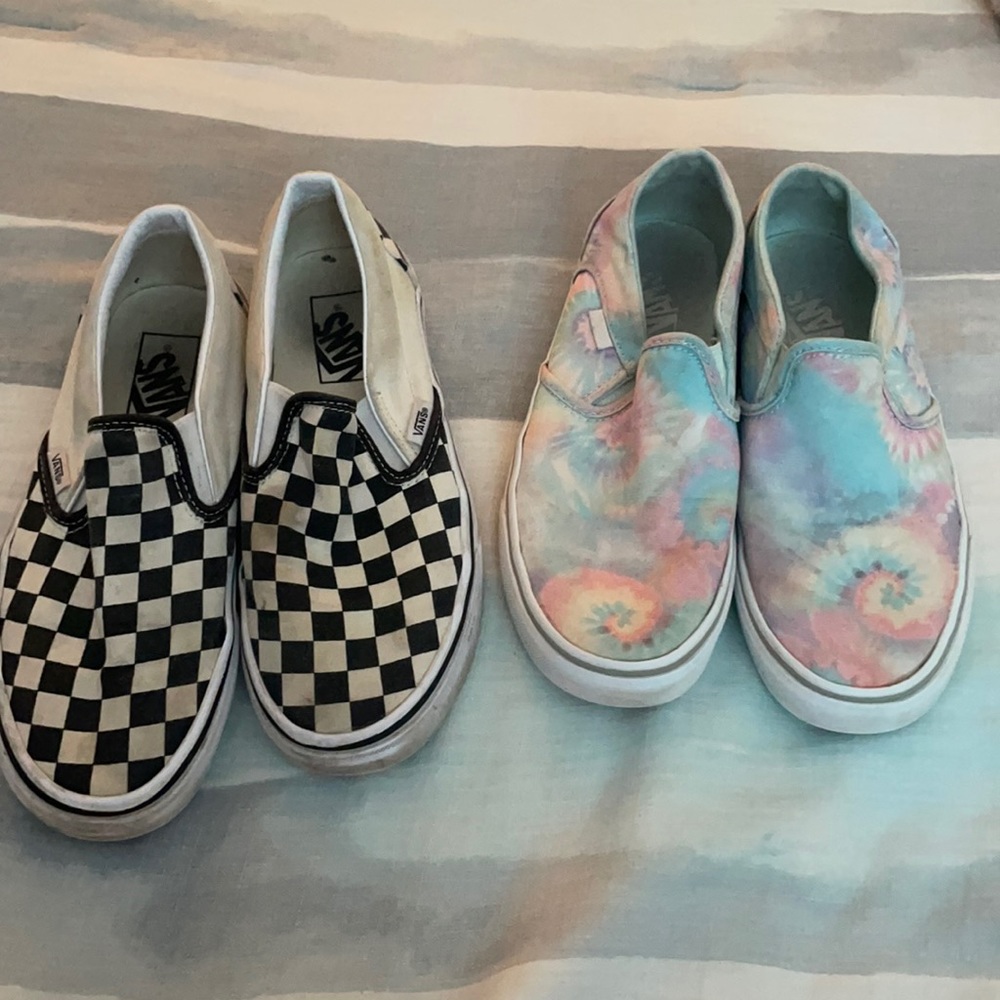Set of Vans Slip Ons (Two Pair)